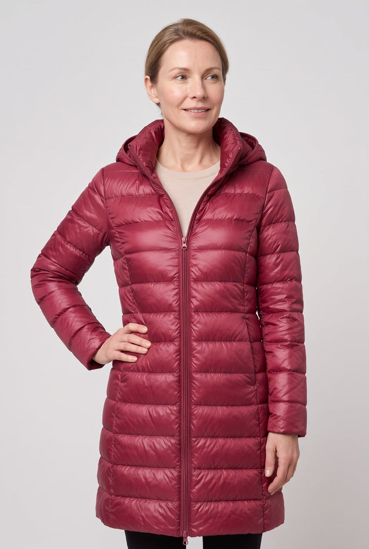 Jolie Elegant Hooded Longline Puffer Jacket - image 13