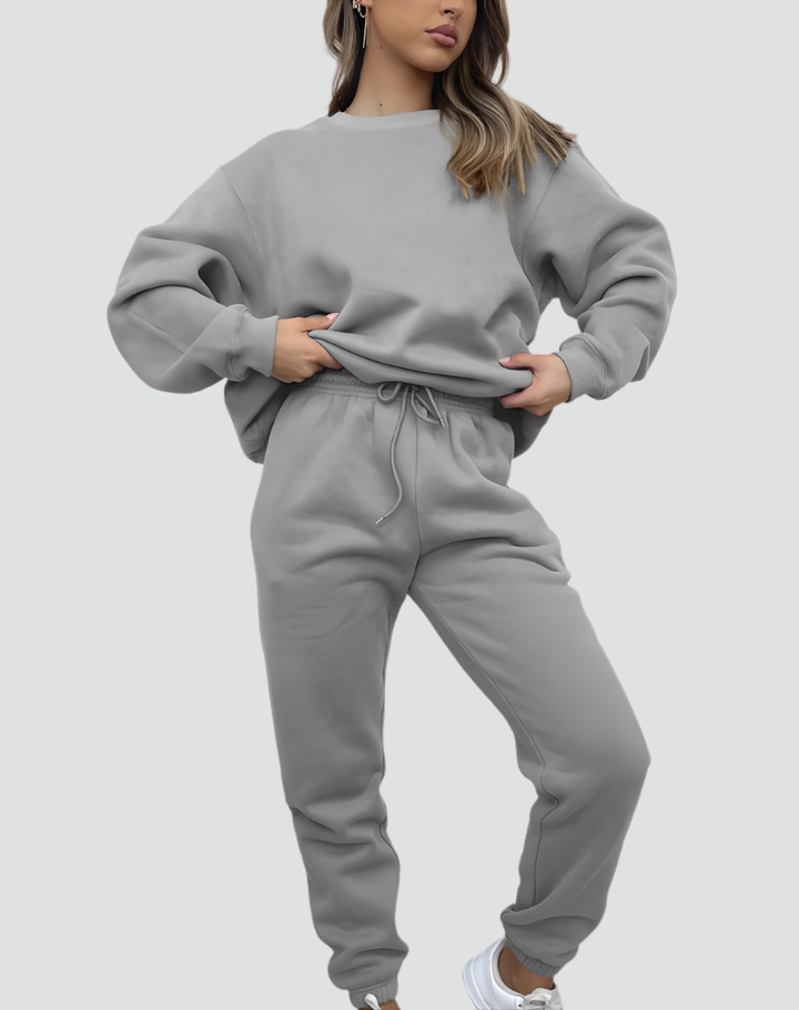 Romy two piece knit lounge set in navy