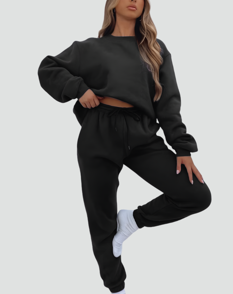 Romy two piece knit lounge set in grey