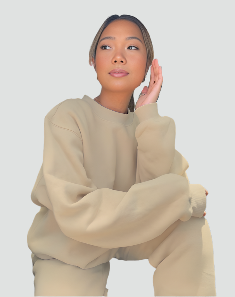 Romy two piece knit lounge set in pink
