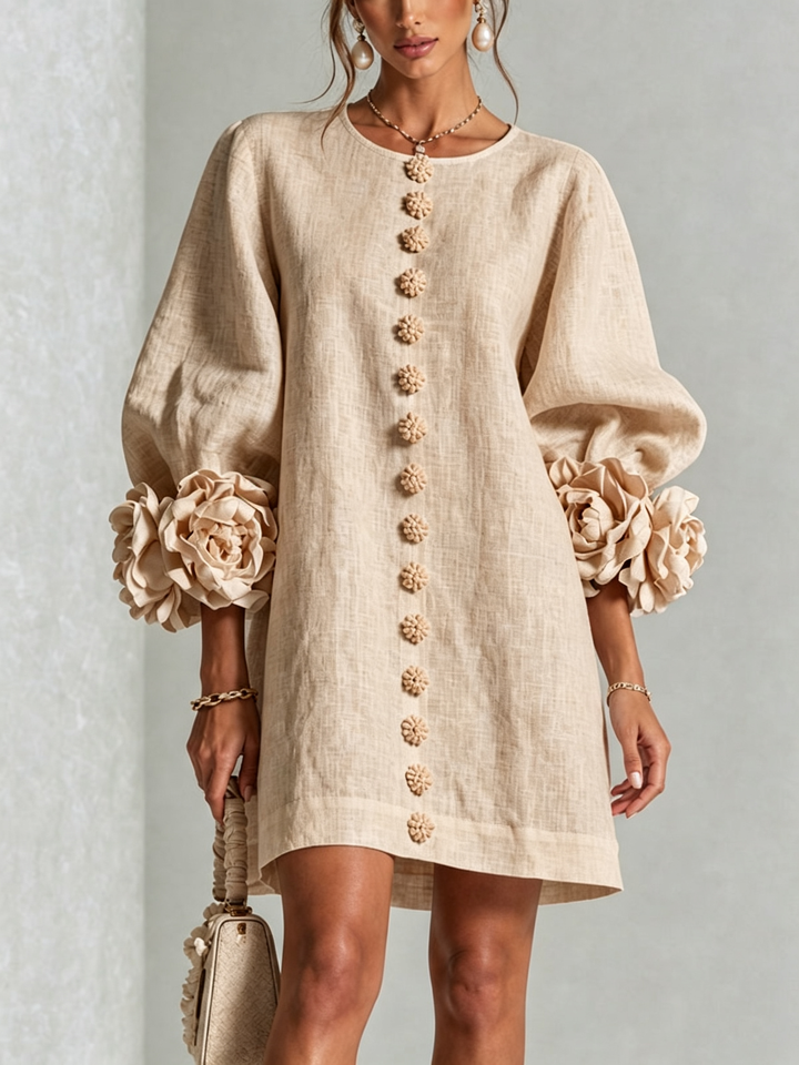 Leonie long sleeve midi dress – image 7