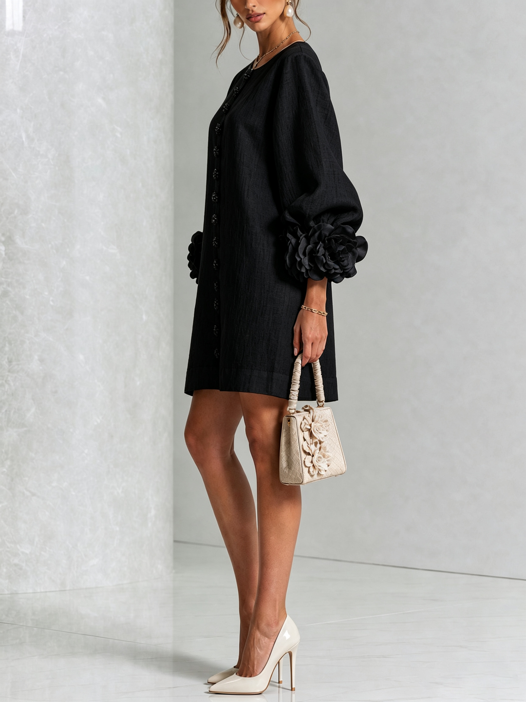 Leonie long sleeve midi dress – image 23