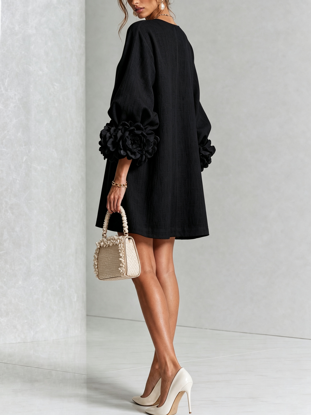 Leonie long sleeve midi dress – image 24