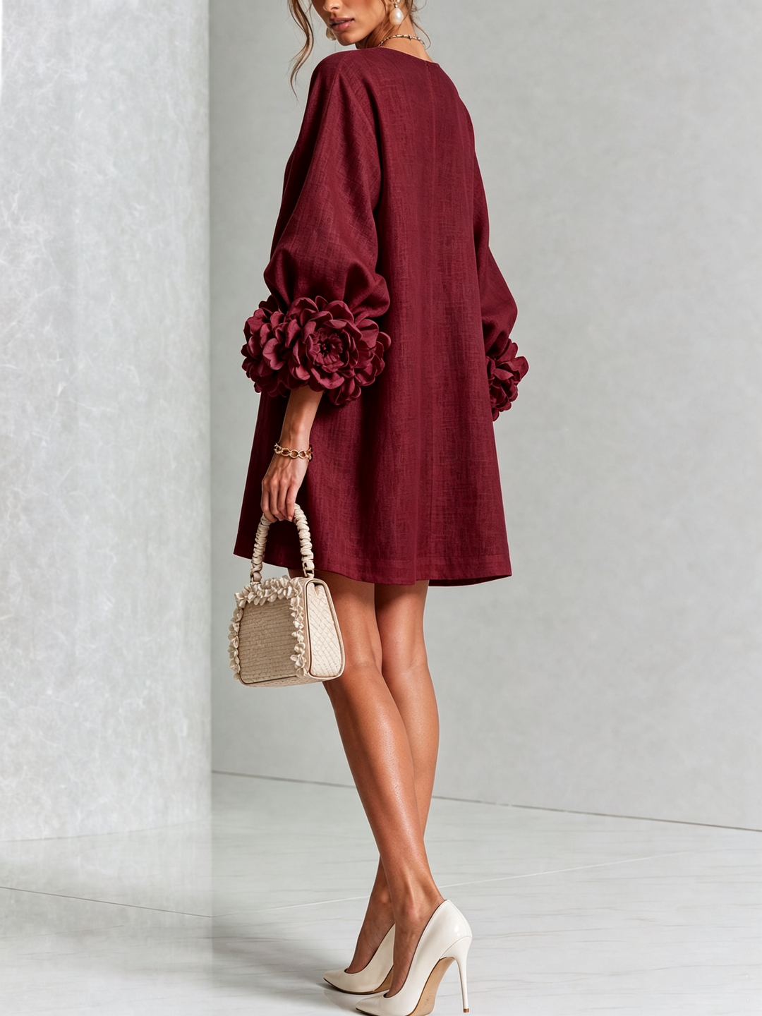 Leonie long sleeve midi dress – image 39