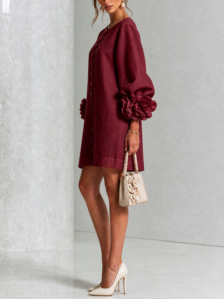 Leonie long sleeve midi dress – image 38