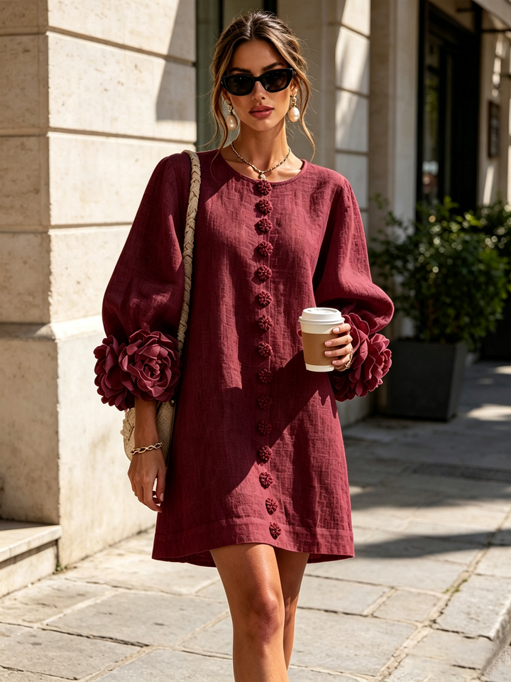 Leonie long sleeve midi dress – image 40