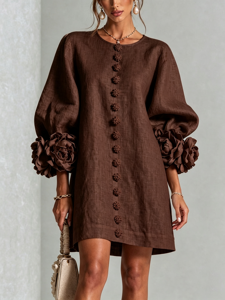 Leonie long sleeve midi dress – image 8
