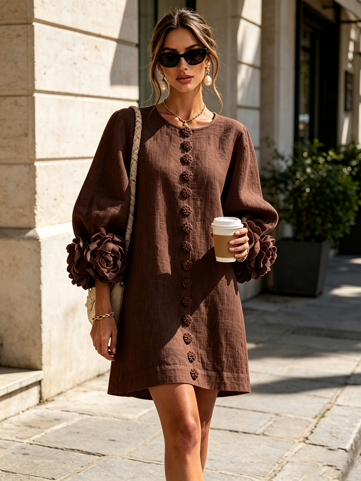 Leonie long sleeve midi dress – image 34
