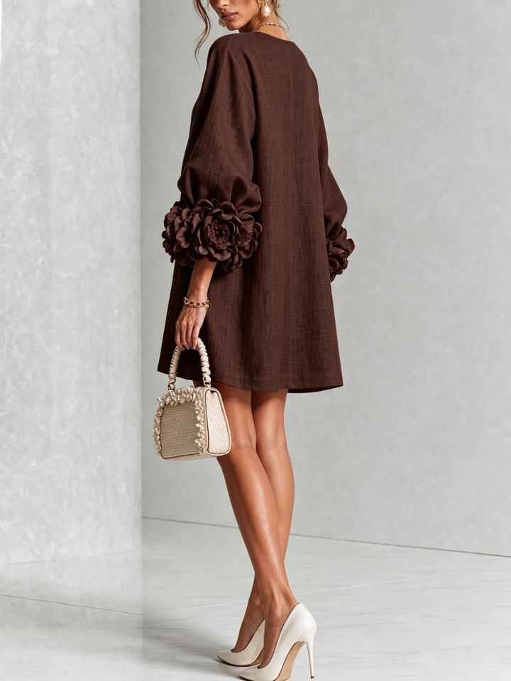Leonie long sleeve midi dress – image 33