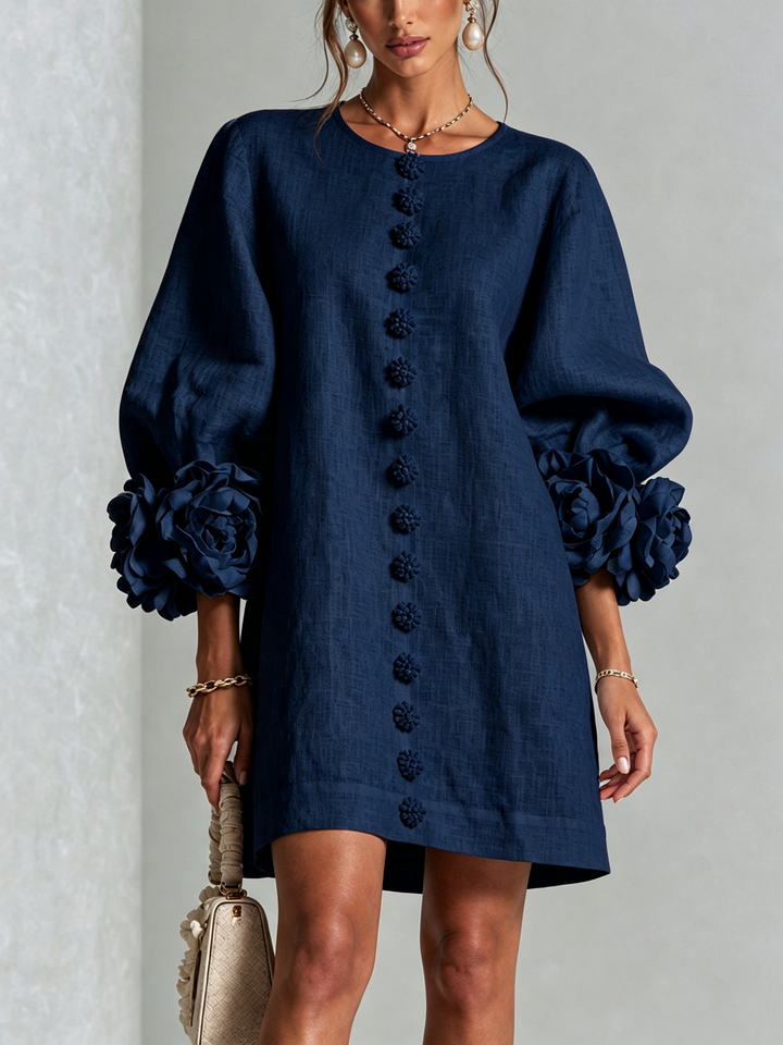 Leonie long sleeve midi dress – image 4
