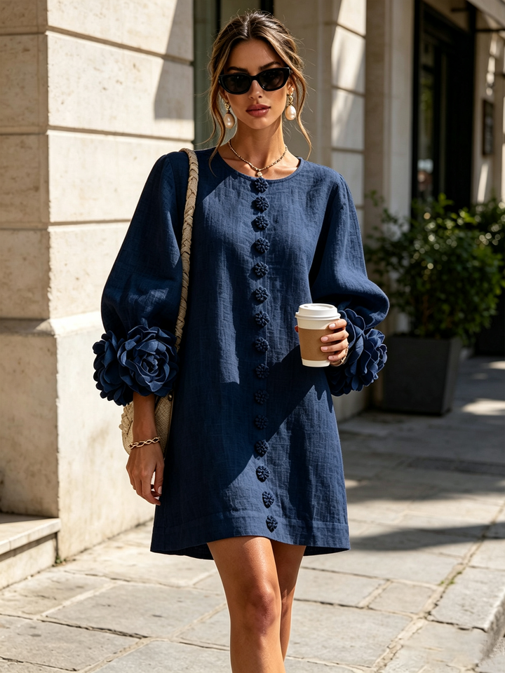 Leonie long sleeve midi dress – image 22