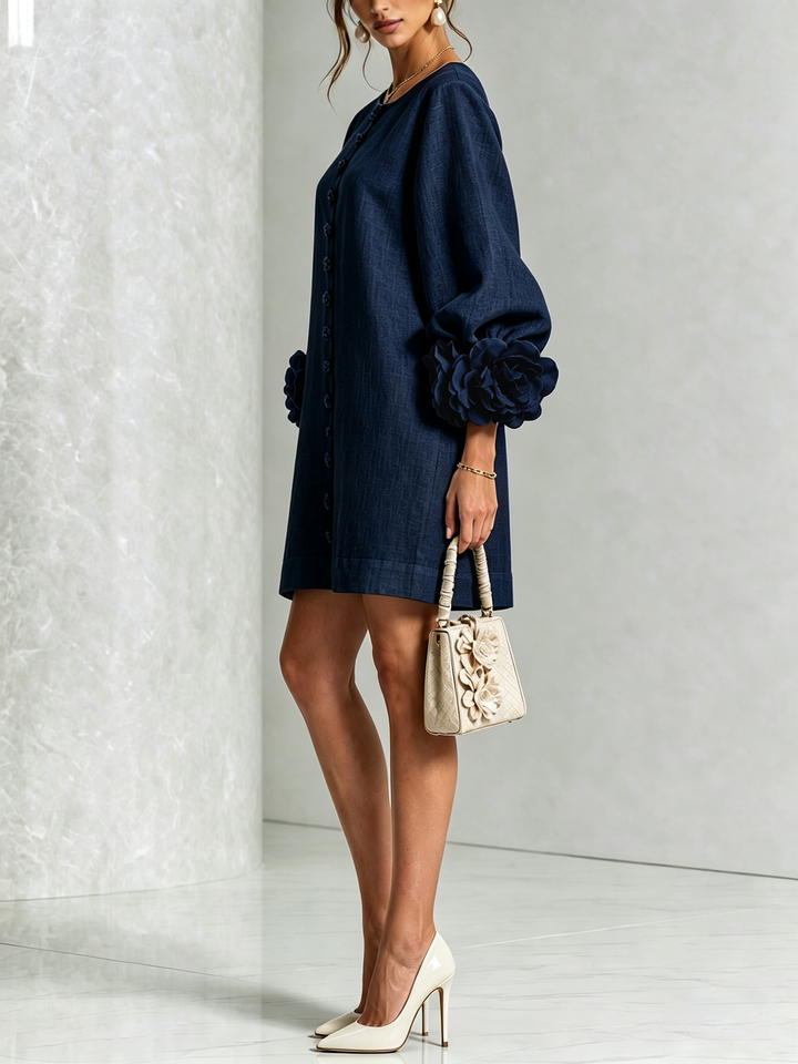 Leonie long sleeve midi dress – image 20