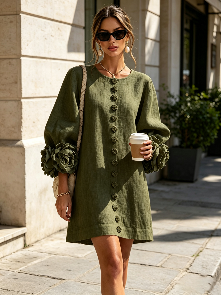 Leonie long sleeve midi dress – image 19