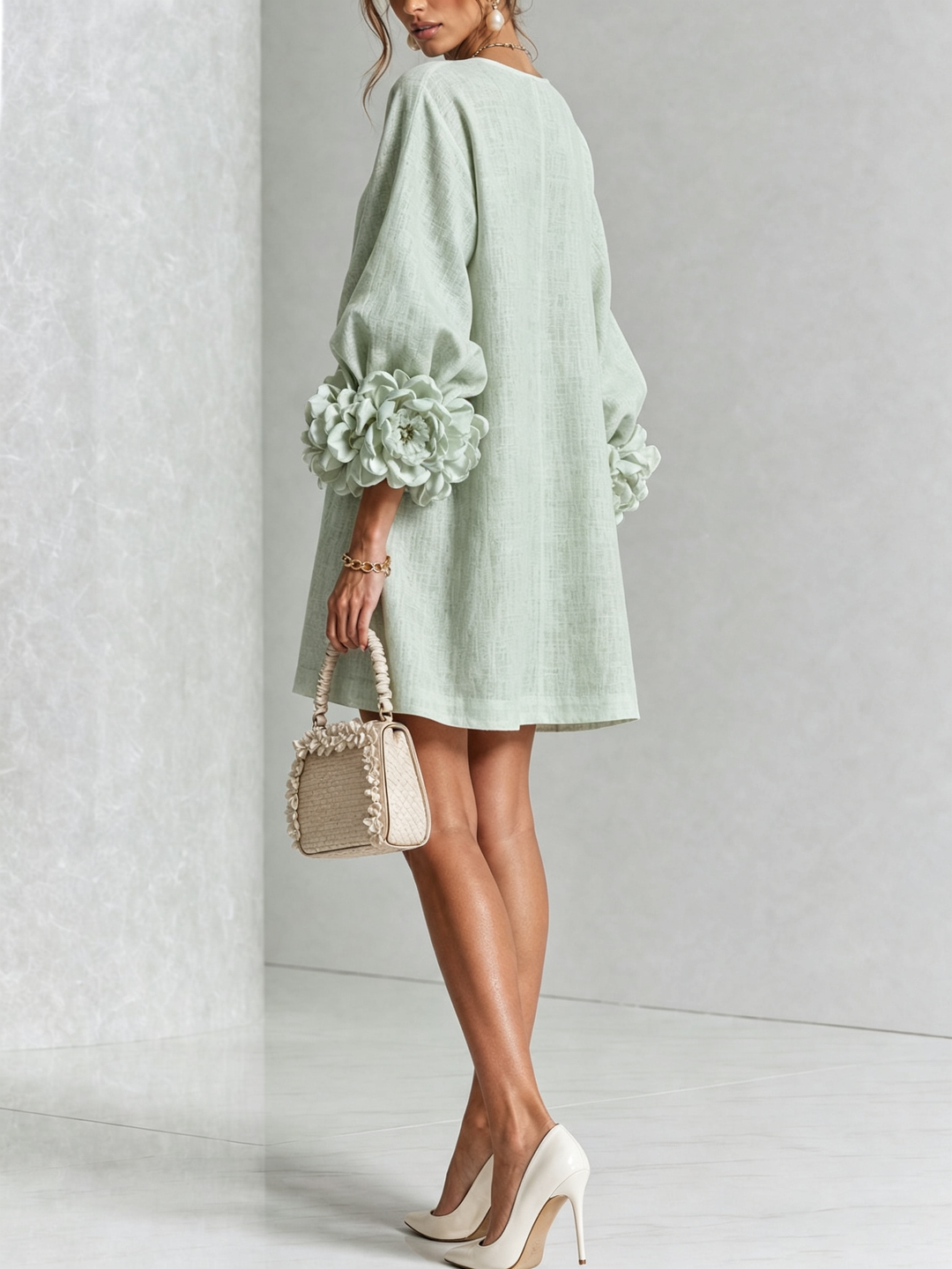 Leonie long sleeve midi dress – image 36