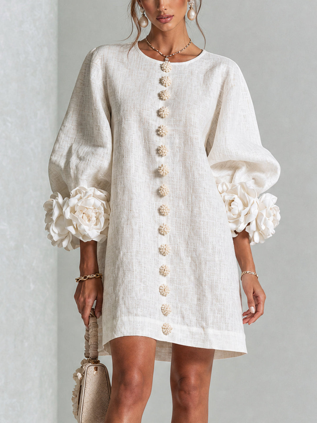 Leonie long sleeve midi dress – image 2