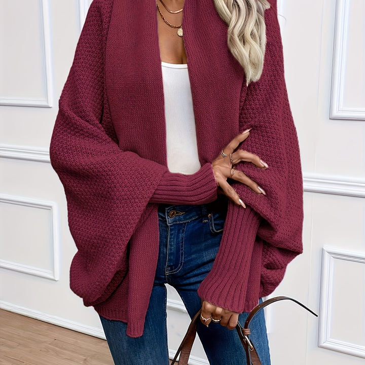 Wendela waterfall knit cardigan with shawl collar – image 11