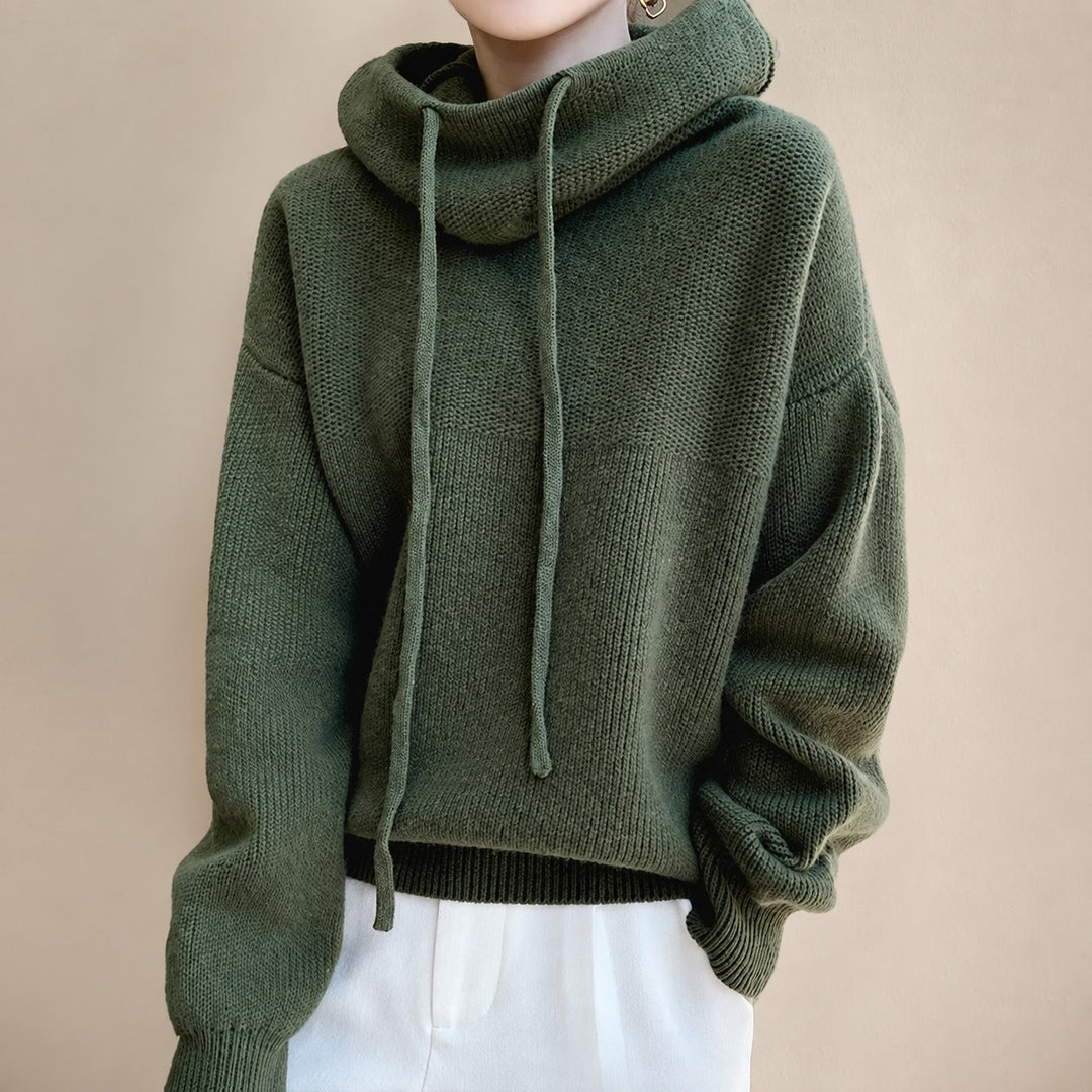 Eden merino wool jumper, knit texture detail