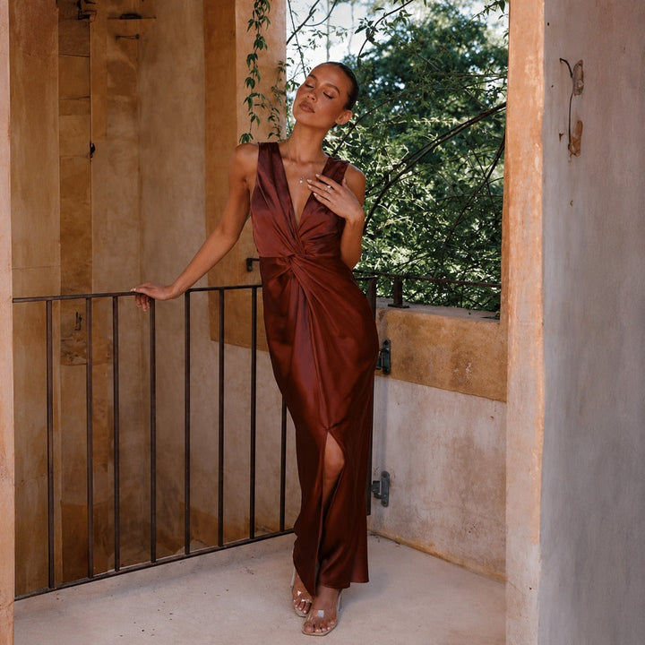 Xanthe maxi dress, full length