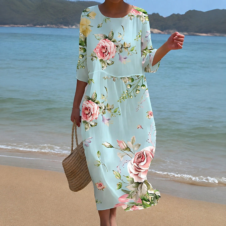 Yara flowing midi dress