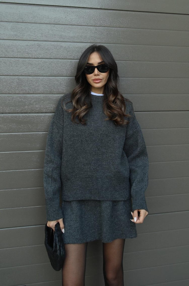 Hanna two piece knit jumper and skirt co-ord set, gallery image 19