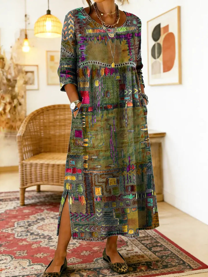 Indra patchwork denim dress – image 11