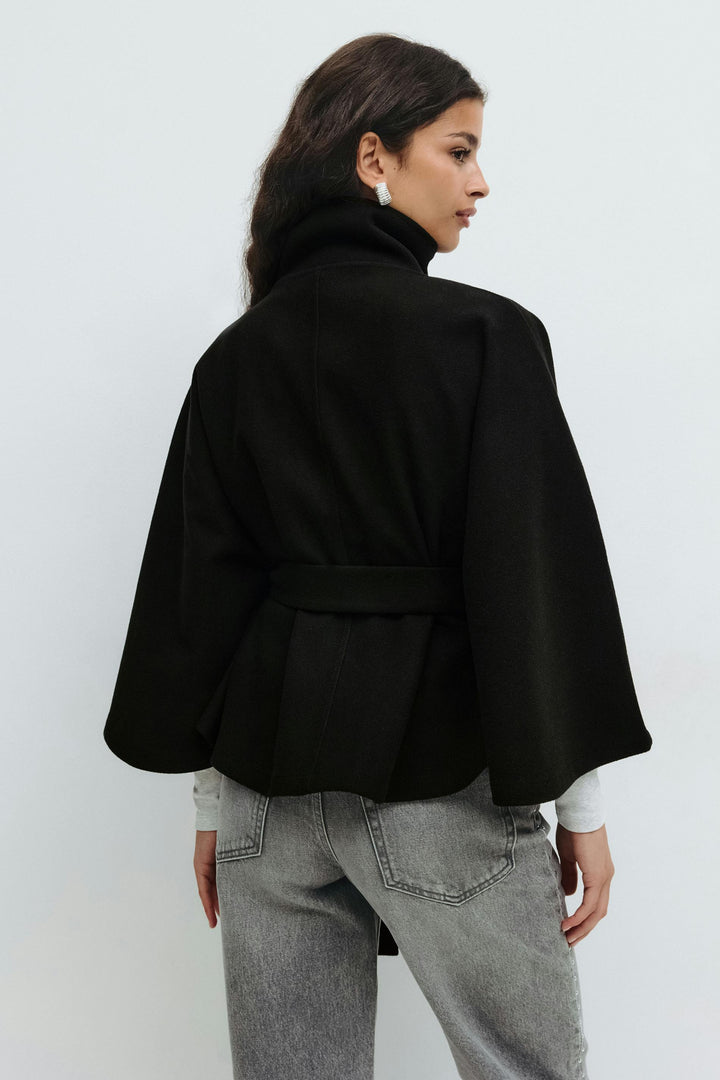 Cora belted cape coat – image 14