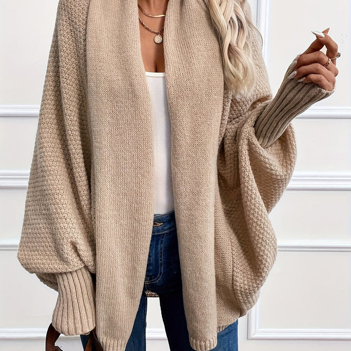 Wendela waterfall knit cardigan with shawl collar – image 10