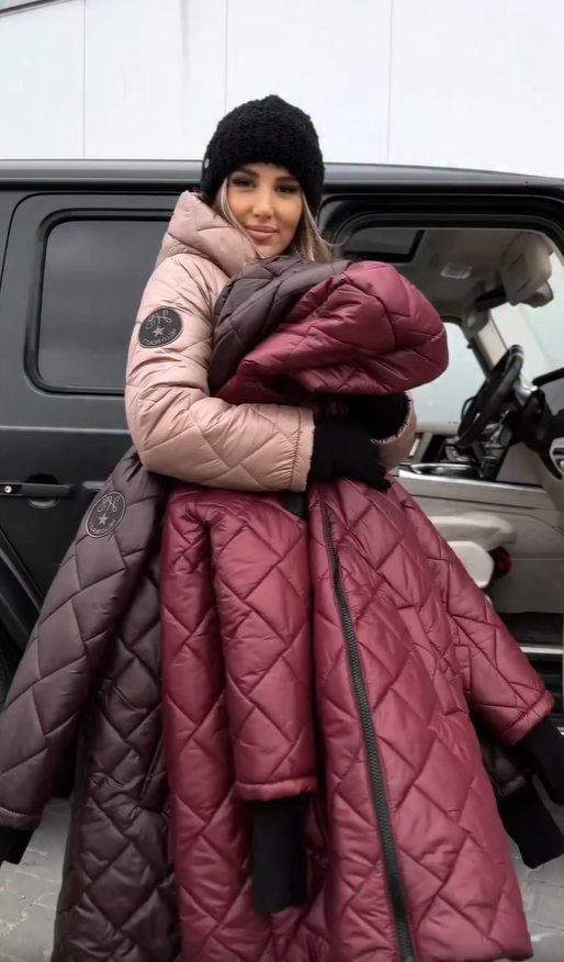 Araminta hooded quilted winter coat – image 12