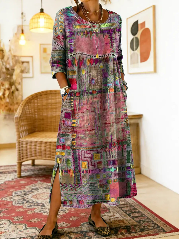 Indra patchwork denim dress – image 6