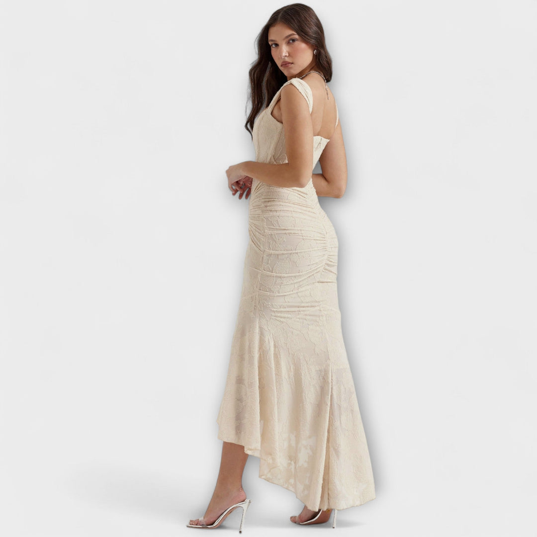 Noemie pleated corset maxi dress – image 20