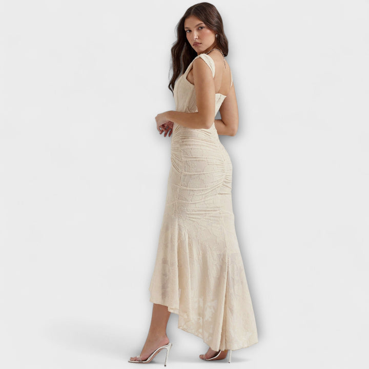 Noemie pleated corset maxi dress – image 20