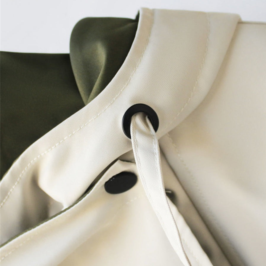 Thomasina hooded trench coat with drawstring waist – image 3