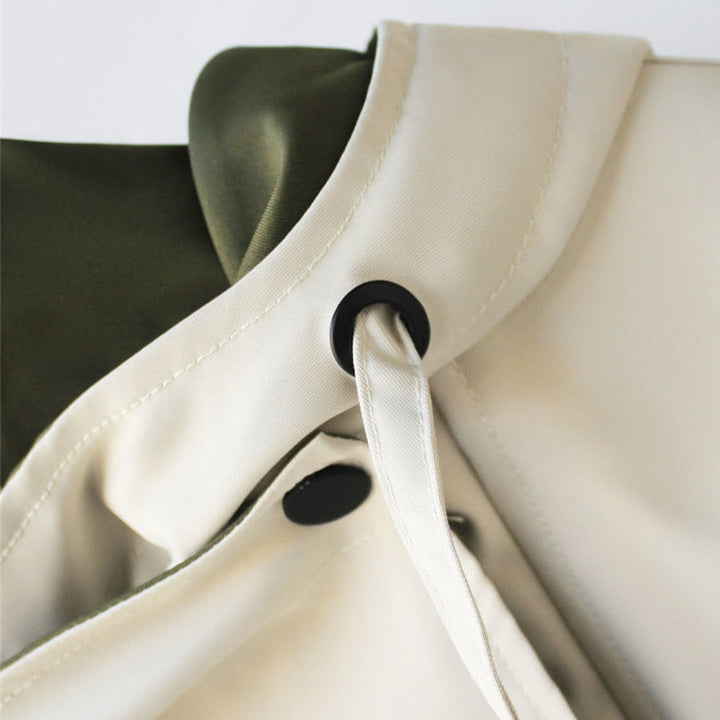 Thomasina hooded trench coat with drawstring waist – image 3