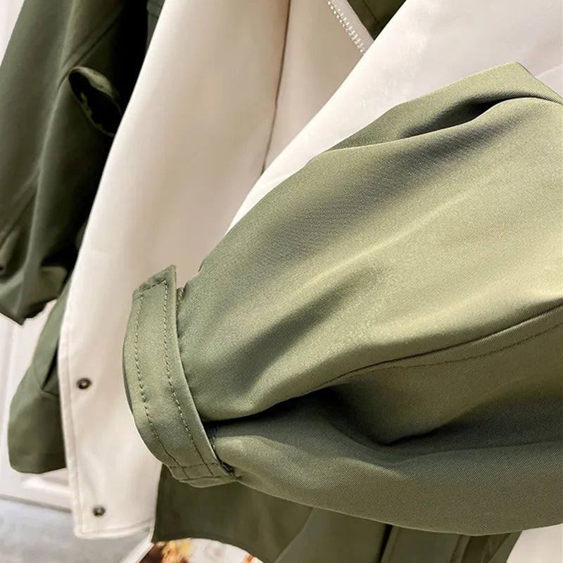 Thomasina hooded trench coat with drawstring waist – image 8