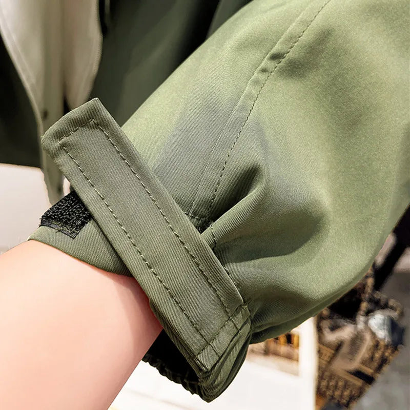 Thomasina hooded trench coat with drawstring waist – image 9