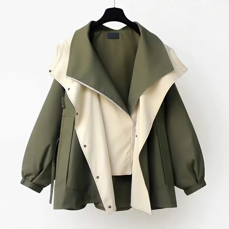 Thomasina hooded trench coat with drawstring waist – image 13