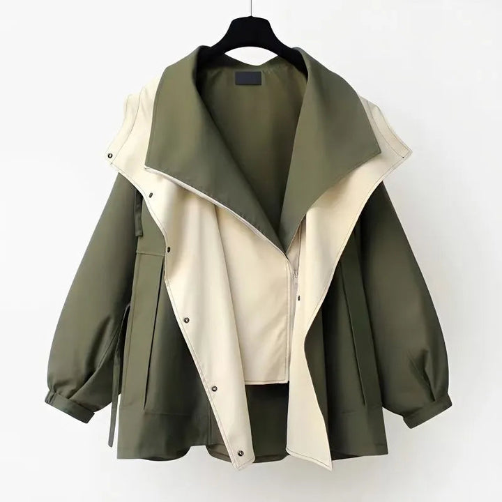 Thomasina hooded trench coat with drawstring waist – image 13