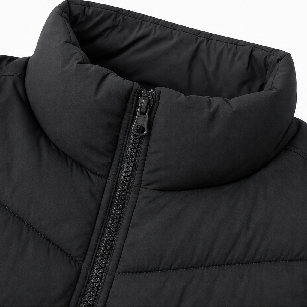 Rhoswen stand collar quilted gilet – image 8