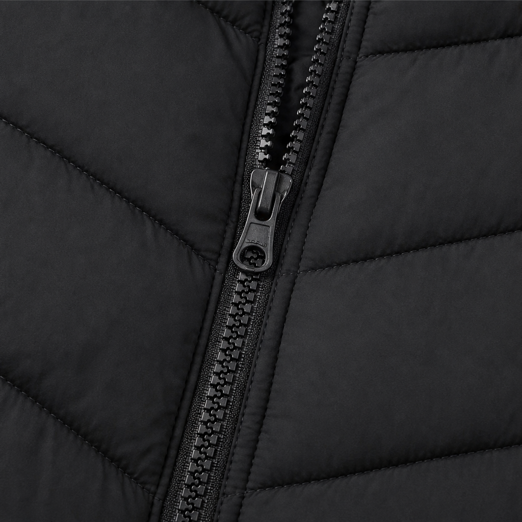 Rhoswen stand collar quilted gilet – image 9
