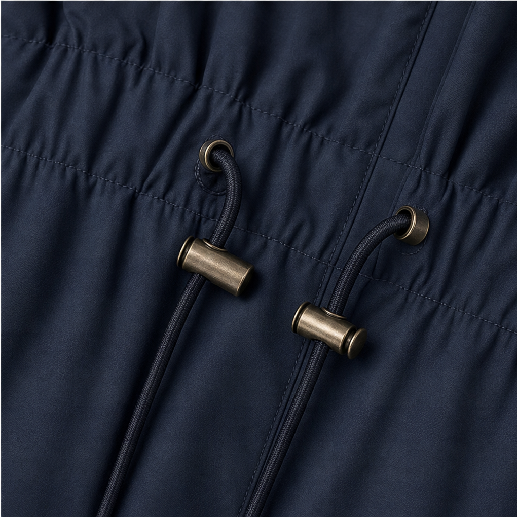 Nienke hooded rain jacket with drawstring waist – image 11