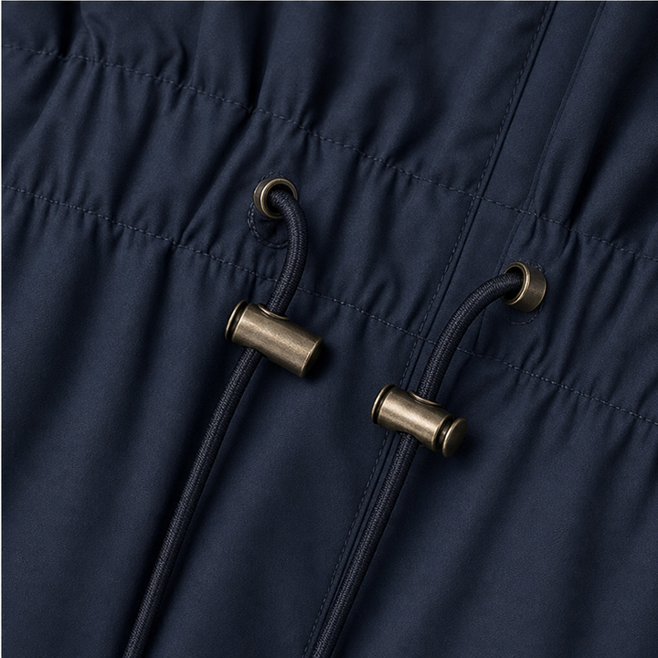 Nienke hooded rain jacket with drawstring waist – image 11
