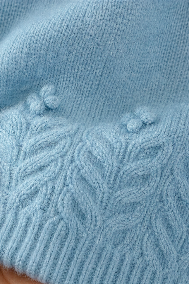 Caroline Elegant Cable Knit Crew Neck Jumper - image 10