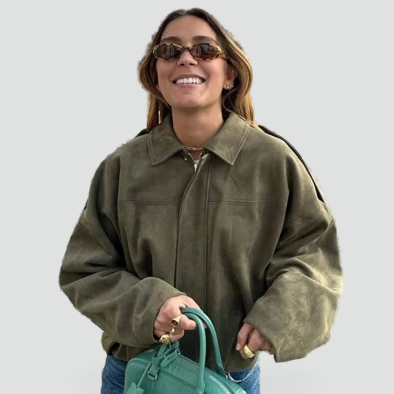 Juniper relaxed suede look jacket