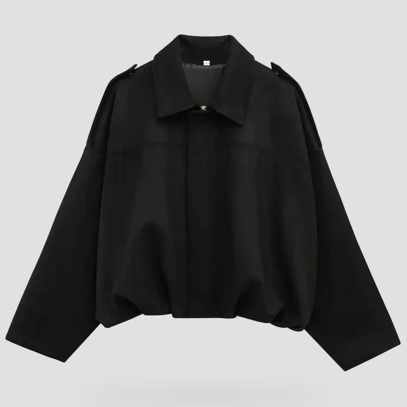 Juniper relaxed suede look jacket, front view