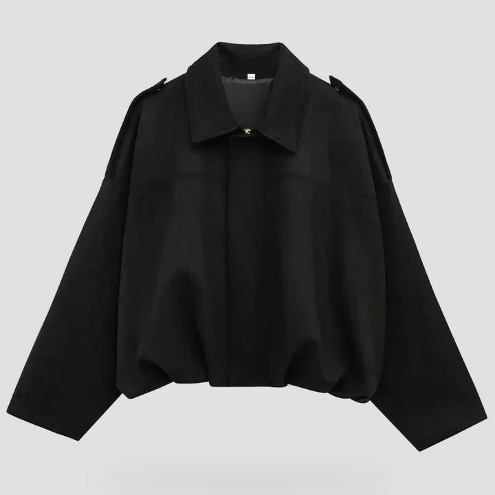 Juniper relaxed suede look jacket, front view