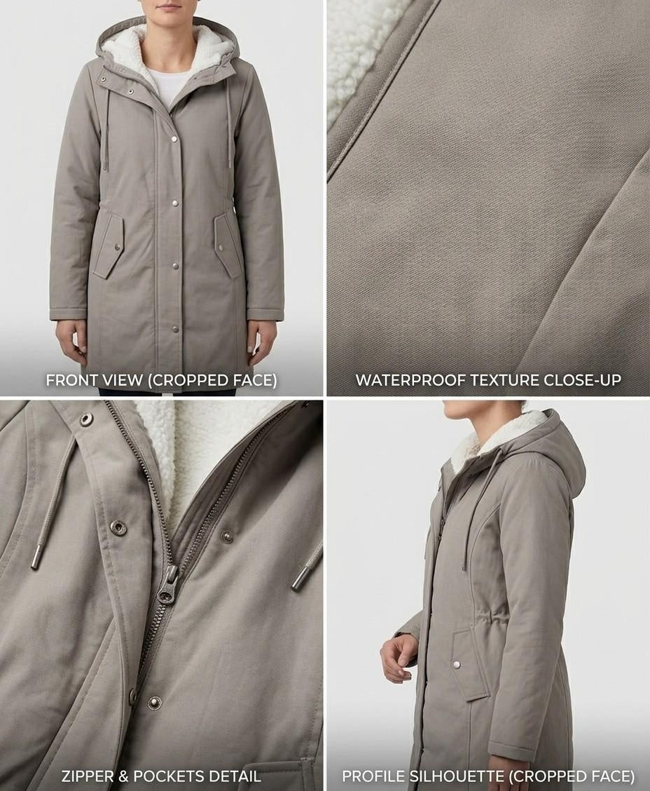 Signe longline fleece lined parka, gallery image 12