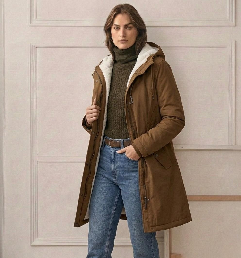 Signe longline fleece lined parka, gallery image 15