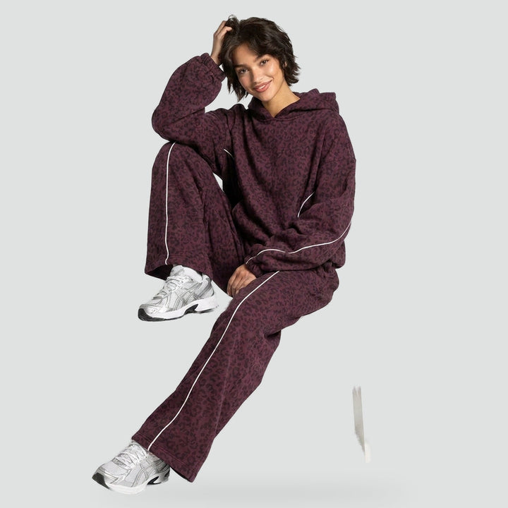 Dana hoodie and trouser set in dark grey