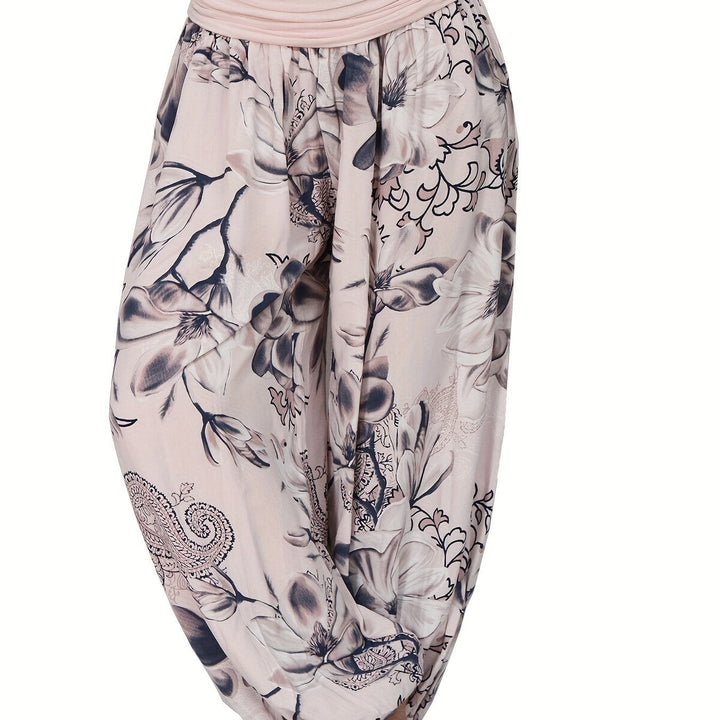 Cecilia Elegant Wide Leg Floral Print Trousers - image 12
