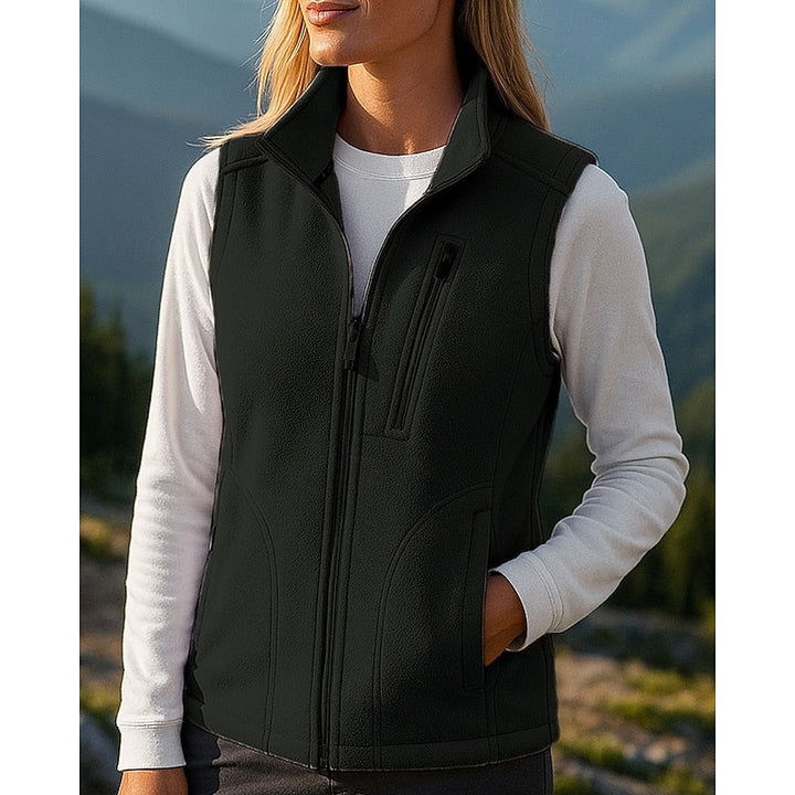 Chloe sleeveless vest jacket with pockets – image 5